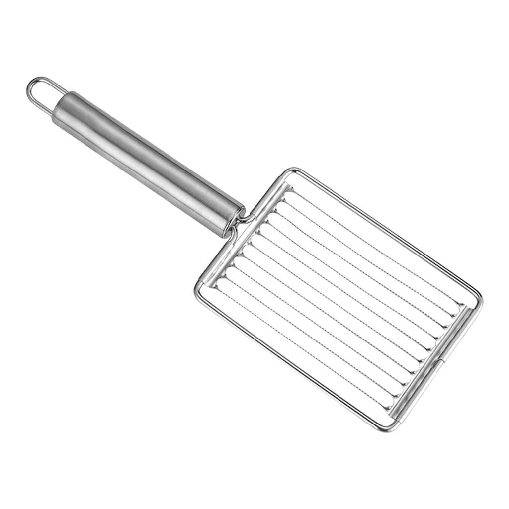 Слайсер для помидоров и картофеля с эргономичной ручкой, нержавеющая сталь, резак для фруктов, инструмент для нарезки для дома и кухни