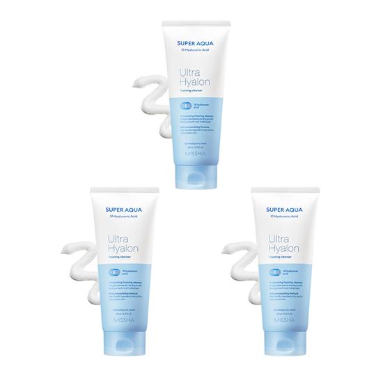 MISSHA Super Aqua Ultra Hyalron Очищающая форма 200 мл (3 типа)