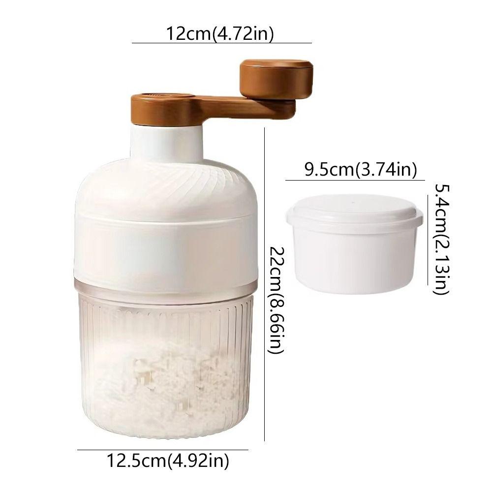 with Ice Cube Mold Mini Shaved Ice Machine Hand-Operated Small Hail Machine  Kitchen Tool