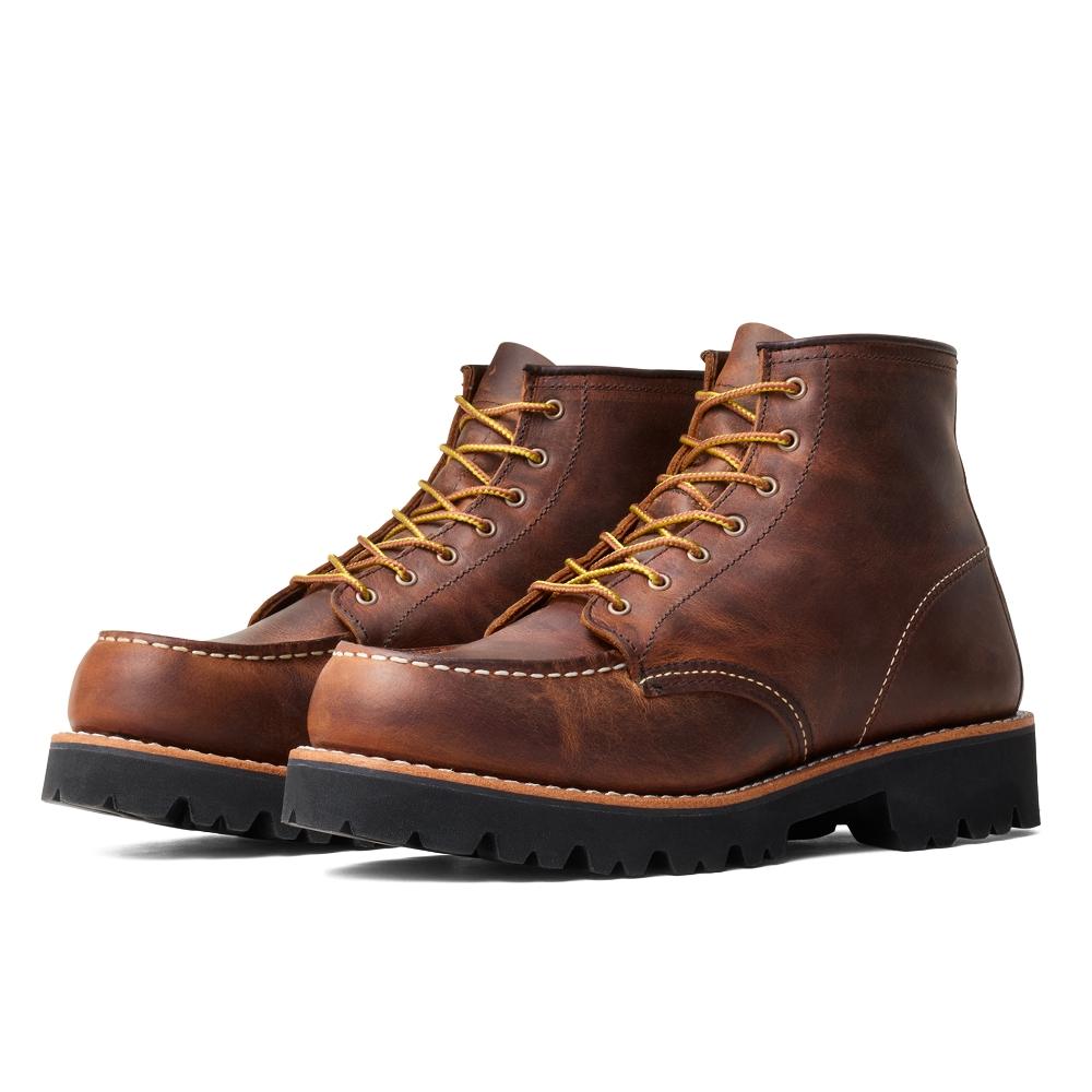 Redwing (Women'S) 6-Inch Porter Moc Toe 3498 - Copper Rough & Turf
