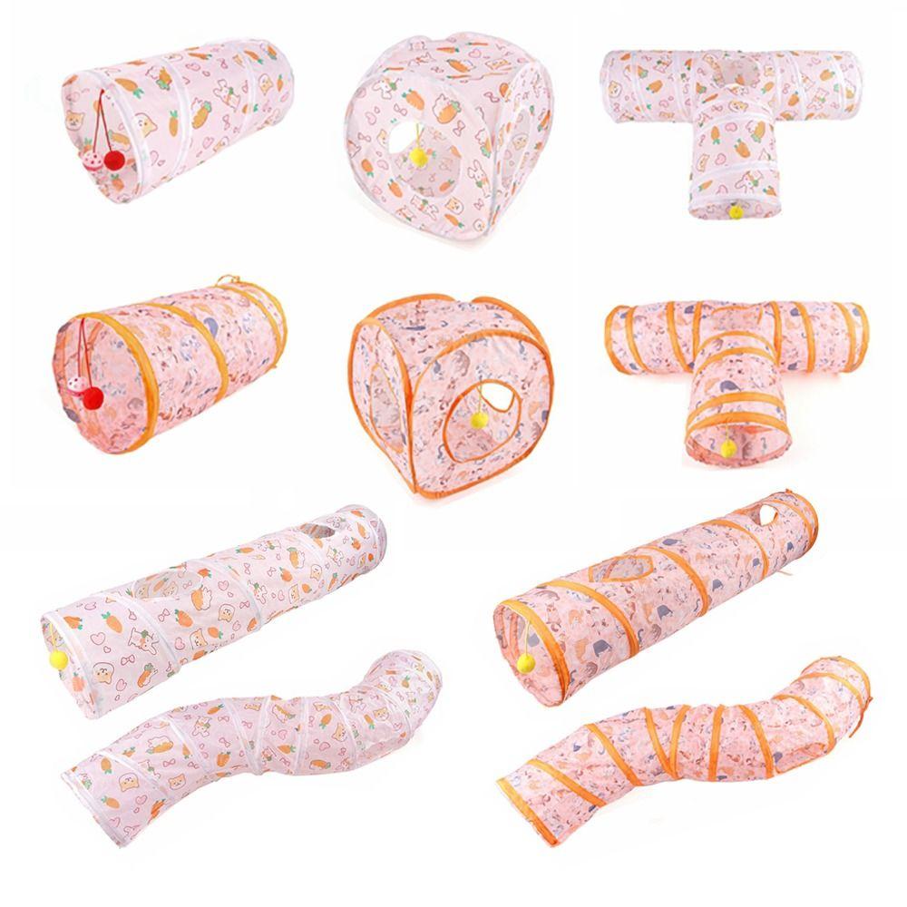 Складное кошачье гнездо Полиэстер+Стальная проволока Игрушка для питомца для веселой игры Веселый кошачий туннель Труба Кот