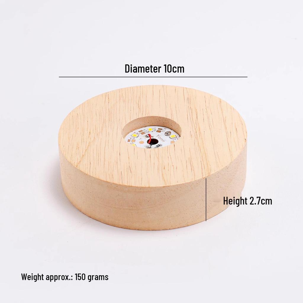 Роскошная деревянная подставка с подсветкой для винных бокалов и коктейлей