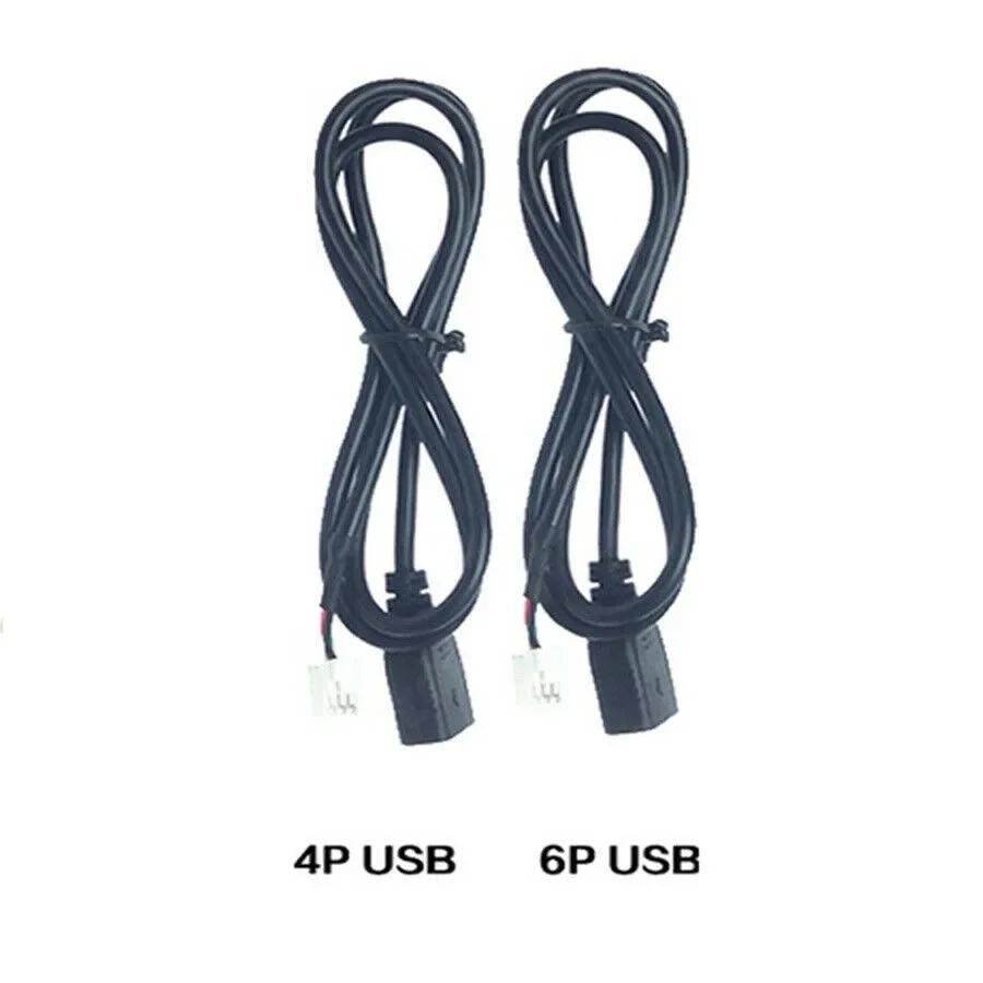 2 шт. 75 см автомобильный USB-кабель-адаптер 4-контактный и 6-контактный разъем USB-удлинитель кабель-адаптер универсальная замена