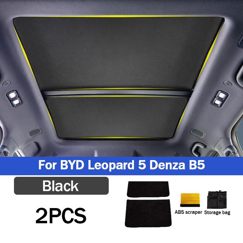 Солнцезащитная шторка люка Электростатическая адсорбция Для BYD Leopard 5/8 Denza B5/8 2025+ Крыша Защита от УФ-лучей Теплоизоляция Автозапчасти