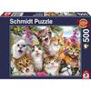 Puzzle 500 pièces : Selfie de chats