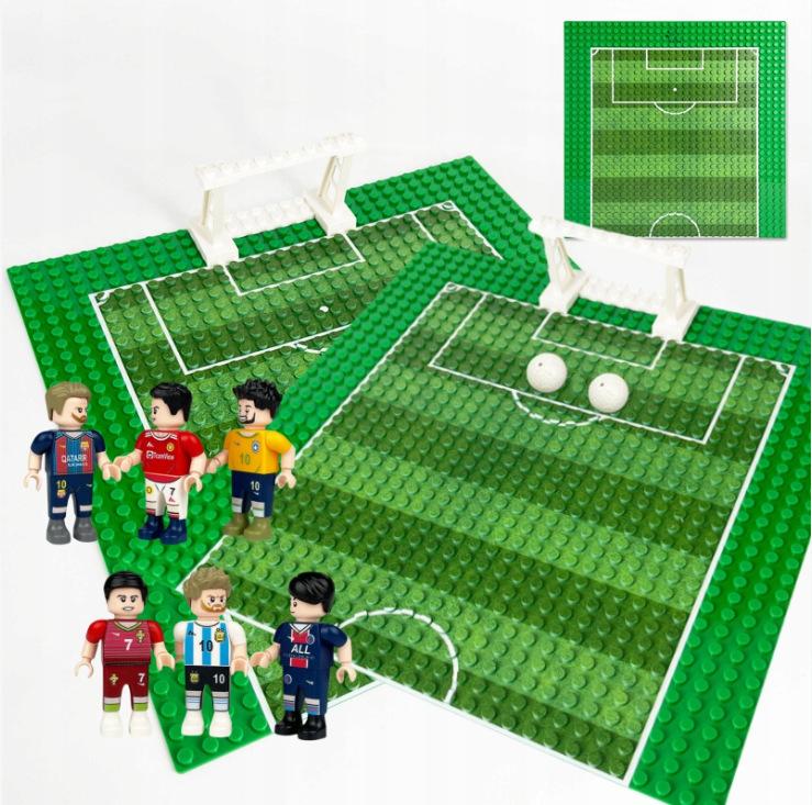 Футболист Звезда Строительный Блок Злодей Футбольное Поле Сцена Игрушка Pyp