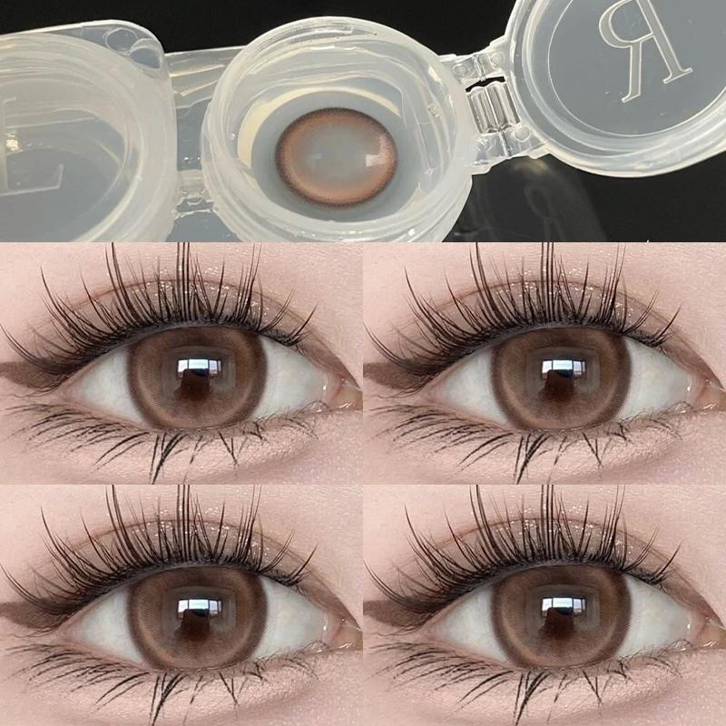 Контактные цветные линзы MillCreek Big Eyes 14.5MM для близорукости, годовое использование, градуированные контактные линзы