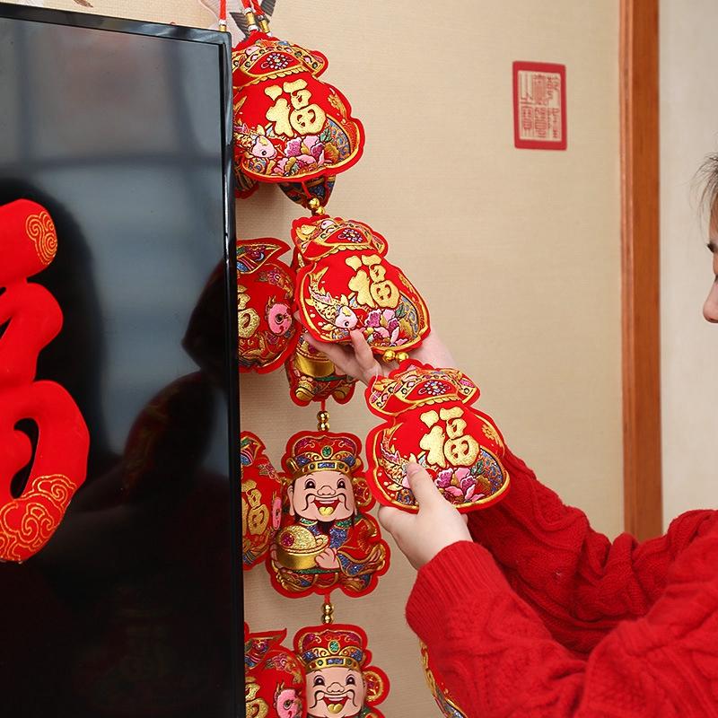 2025 New Year Hanging Ornament Spring Festival Decorations Door Window Wall Year of the Snake Lucky Hanging Ornaments Home Decor