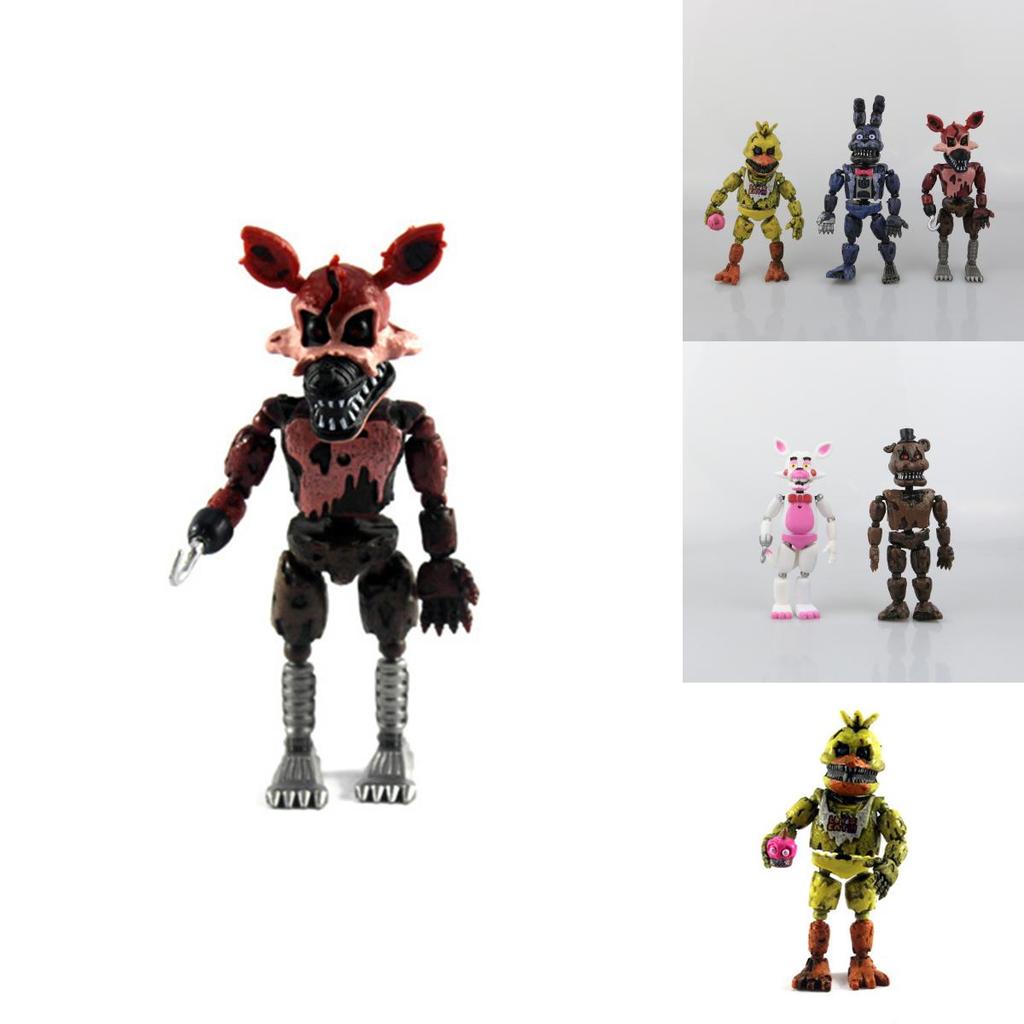 Изысканные 19см Фигурки Fnaf Five Nights At Freddy's 6шт Для Преданных Фанатов