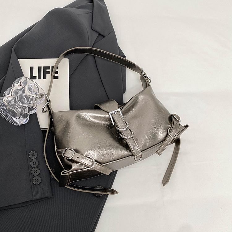 Ретро текстурированная сумка через плечо для женщин женская сумка подмышкой повседневная сумка универсальная однотонная простая красная винная новая