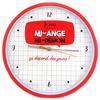 [Q0367] - 'Messages' Wall Clock (I'm Half-angel, Half-demon, It Depends On the Day) - 30 Cm