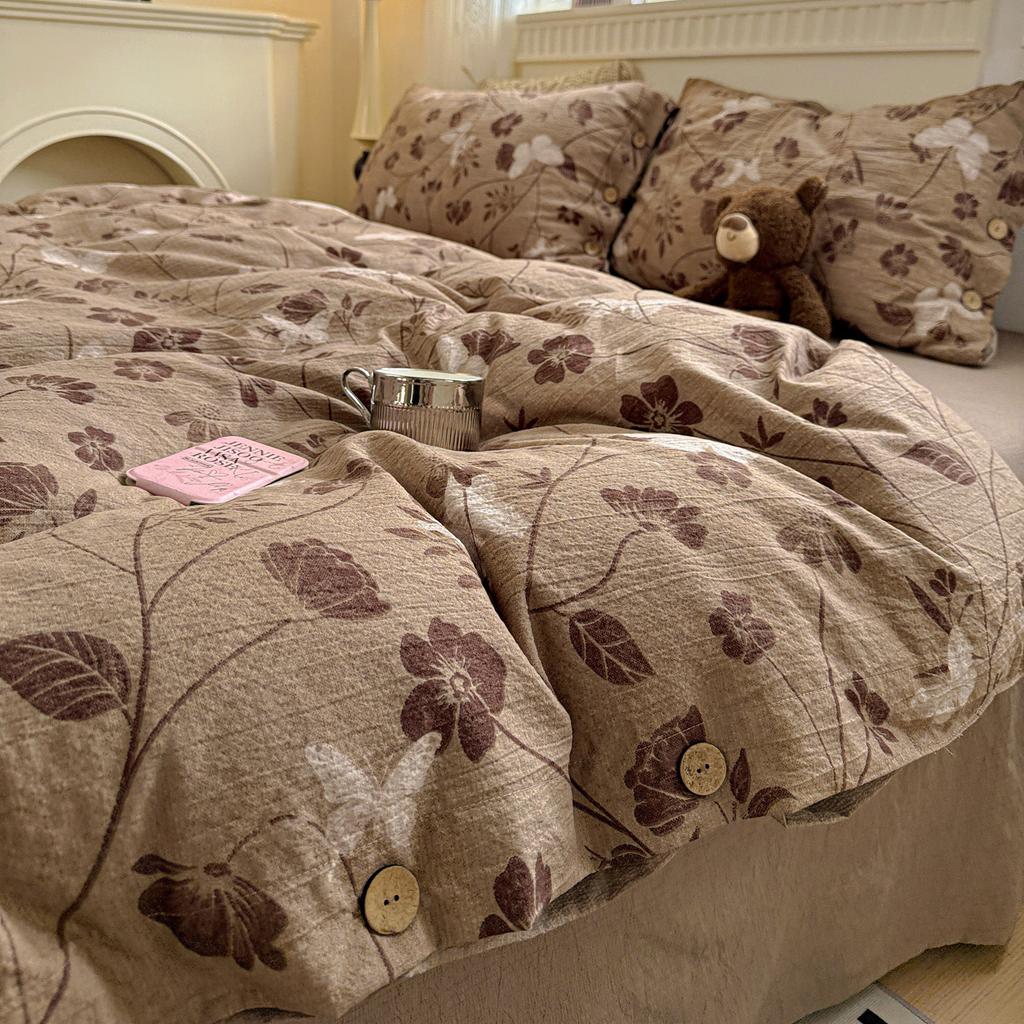 Комплект постельного белья Принцесса Простой цветочный пододеяльник наволочки простыня одинарный полуторный двуспальный королевский размер домашний декор комплект постельного белья