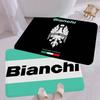 B-Bianchi Bike Logo Entrance Door Mat Nordic Style Bedroom Living Room Doormat Home Balcony Anti-Slip Modern Home Decor