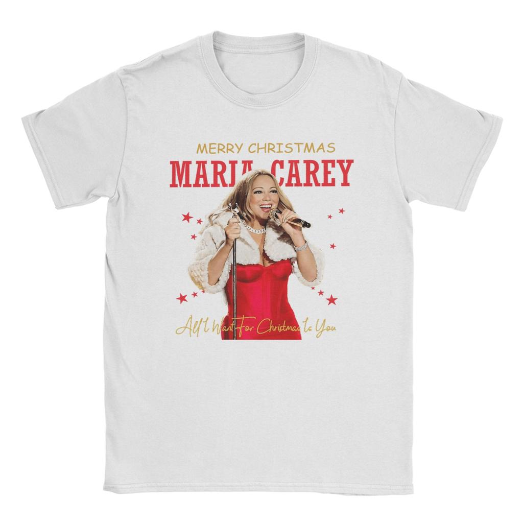 Mariah Carey All I Want For Christmas Is You T Shirt Hip Hop T Shirts Short Sleeve Vintage Tshirt Beach Cotton O Neck Tees