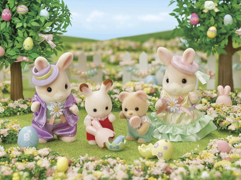 Sylvanian Families Сезонный кролик Пасхальная пара Se209 ST Mark Сертификация Для детей от 3 лет Игрушечный кукольный домик Sylvanian Families EPOCH [Набор Маргарет]