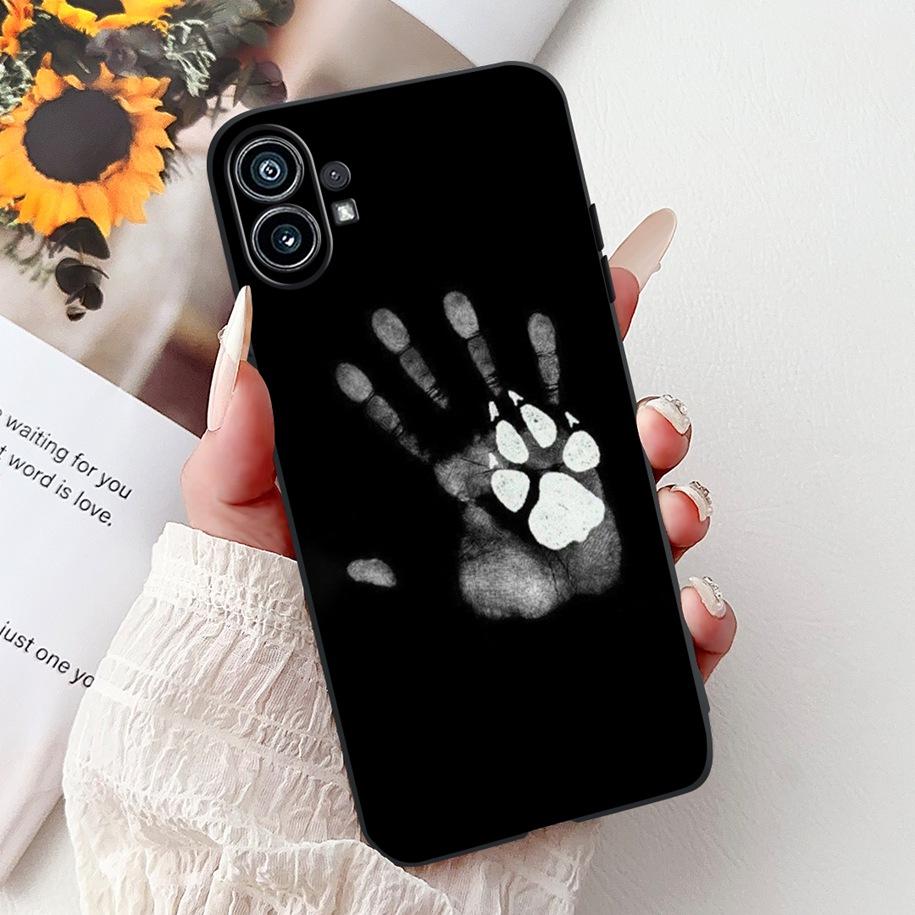 Чехол для телефона 6.55" для Nothing Phone (1) Одна 1 A063 Мягкая черная силиконовая противоударная задняя крышка для Nothing Phone1 Мультяшная Funda Новая