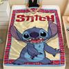 Stitch Cartoon printing Flannel Blanket Bedroom Sofa Camping Warm blanket Gifts for family and friends-MJ019