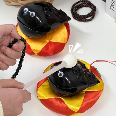 Забавный инструмент в виде большой деревянной рыбы, буддийский деревянный храмовый блок с рыбой, дзен-барабан, игрушка для снятия стресса, креативные настольные игрушки-фиджет