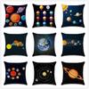 45x45см Солнечная система Восемь планет Детский подарок Принт Полиэстер Наволочка Подушка Чехол на сиденье стула Диван Украшение Домашний декор Наволочка