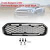 Front Bumper Grill Grille Fit Ford Ranger T8 2019-2023 Black W/LED Light