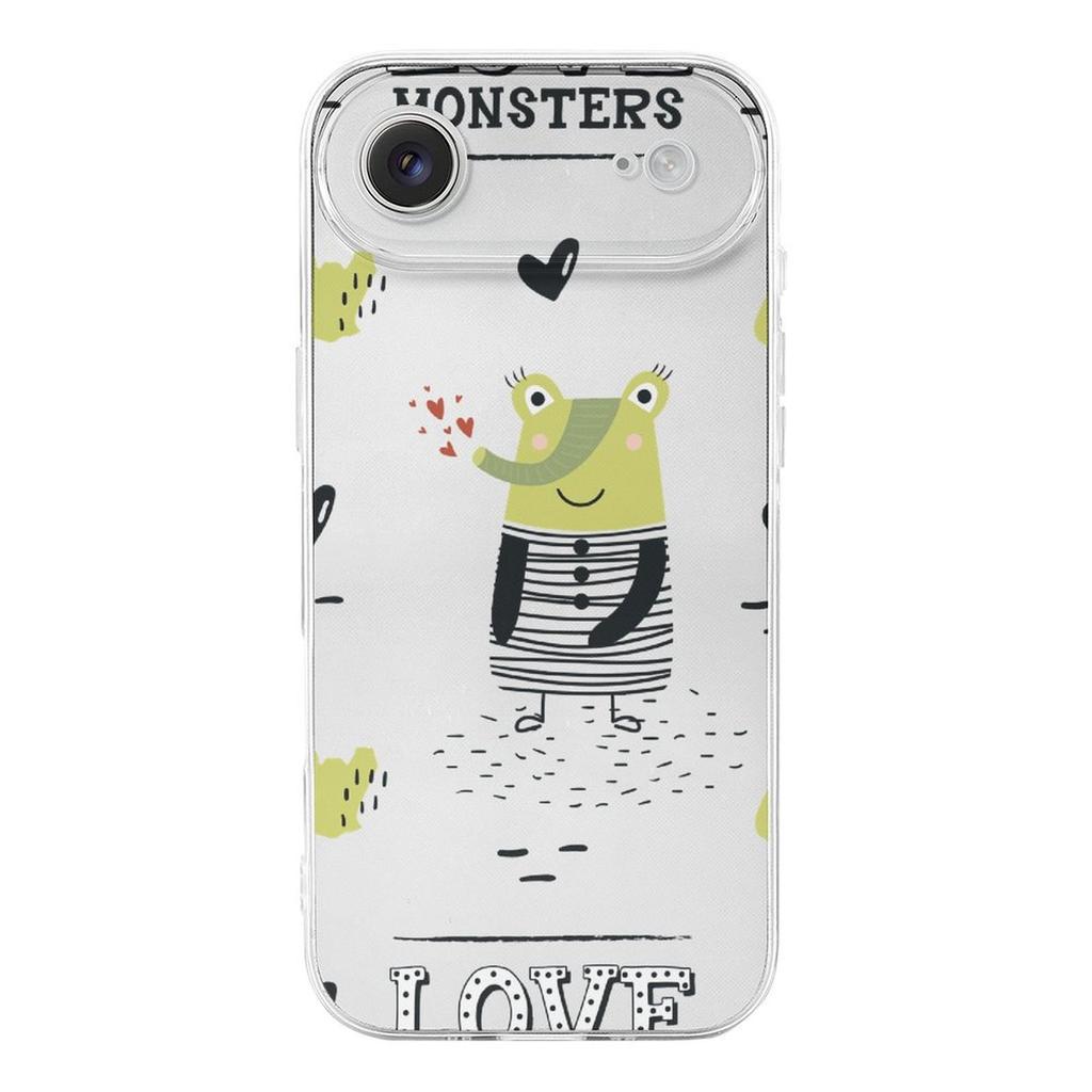 1 Pack For Iphone 17/17Air/17Pro/17ProMax Flexible Crystal TPU Case With Shock Absorber Edges, Scratch Proof Back And Lens Lip