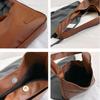 Solid Color Bucket Shoulder Bag Large Capacity Women Handbag Elegant PU Leather Tote Bag  Commute