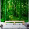 Home Decoration Green Bamboo Forest Natural Print Tapestry Wood Grain Forest Wall Hanging Room Decoration 230x180cm Tapiz