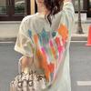 New Summer Fashion Loose Fitting Casual Round Neck Printing Three-dimensional Star Letter Graffiti Oversize Trend T-shirt
