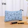 Large Capacity Makeup Pouch 3Pcs/Set Travel Bags, Waterproof Faux Leather Cosmetic Organizer Set Portable Geometric Toiletry Bags for Skincare,