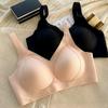 Женский новый дышащий бесшовный бюстгальтер большого размера без косточек с эффектом пуш-ап