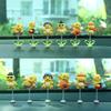 6Pcs Cute Cartoon Spring Shaking Head Car Dashboard Doll Ornament Decoration Seat Hook Auto Interior Accessories for Gift