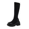 Fashion Boots Sleeve Women's 2024 Summer Thin New Thick Sole Long Boots Matsutake Heel Elastic Boots