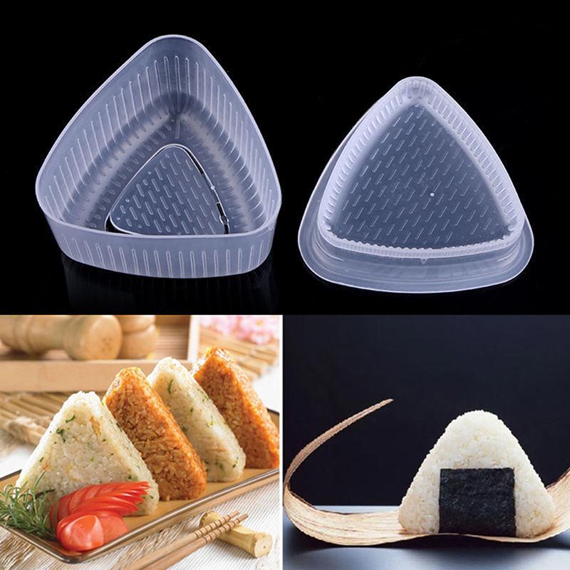 1 Set Rice Ball Bento Press Maker Mold Triangle Form Mold Sushi Make