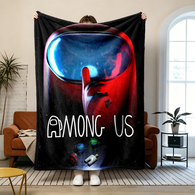 Among Us Soft and comfortable flannel Suitable for sofas living rooms outdoor camping travel and also makes a great anniversary gift