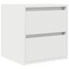 Wall Mounted Nightstand White 38 x 34 x 40 cm