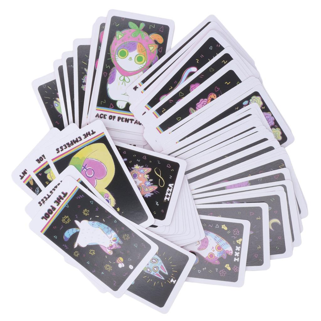 78 Decks The Weird Cat Tarot Divination Fate Forecasting Entertainment Card Table Game