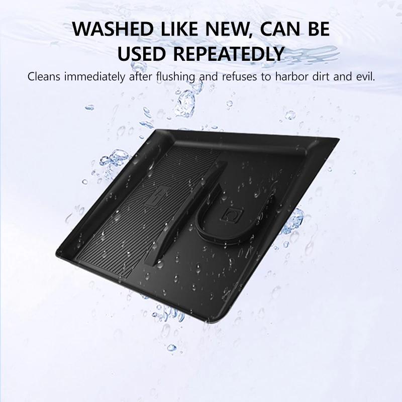 Автомобильная беспроводная зарядка 2-в-1 силиконовый коврик для Tesla Model Y Juniper 2025 противоскользящие аксессуары для мобильного телефона и наушников