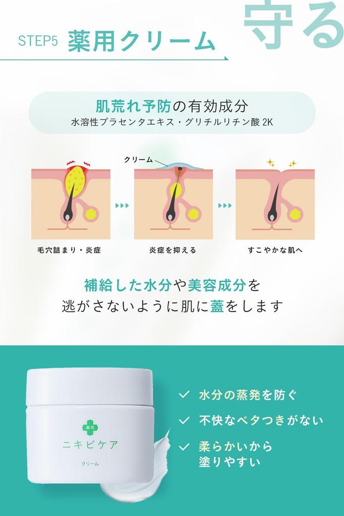 Лекарственный уход за кожей от акне Набор для ухода за кожей Шрамы от угревой сыпи Профилактика грубой кожи Квази-лекарство Мужской Женский