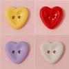20Pcs Cute Button 12Mm Macaron Colored Heart Plastic Buttons For Children'S Shirts Sweaters Decor Buttons Diy Sewing Accessories