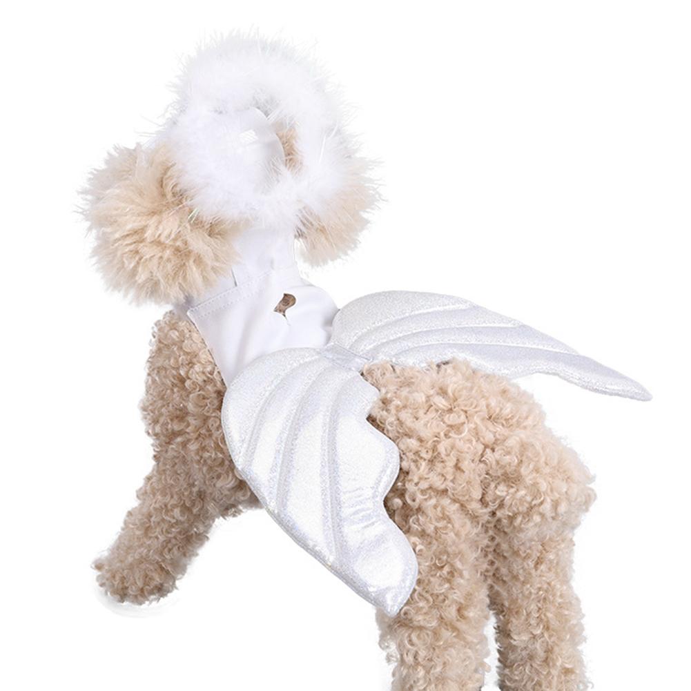 Pet Dog Cat Halloween Costume, Angel Wings Shape Pet Costume, Pet Makeover Cosplay Costume Accessory Set For Christmas Festival Birthday Party