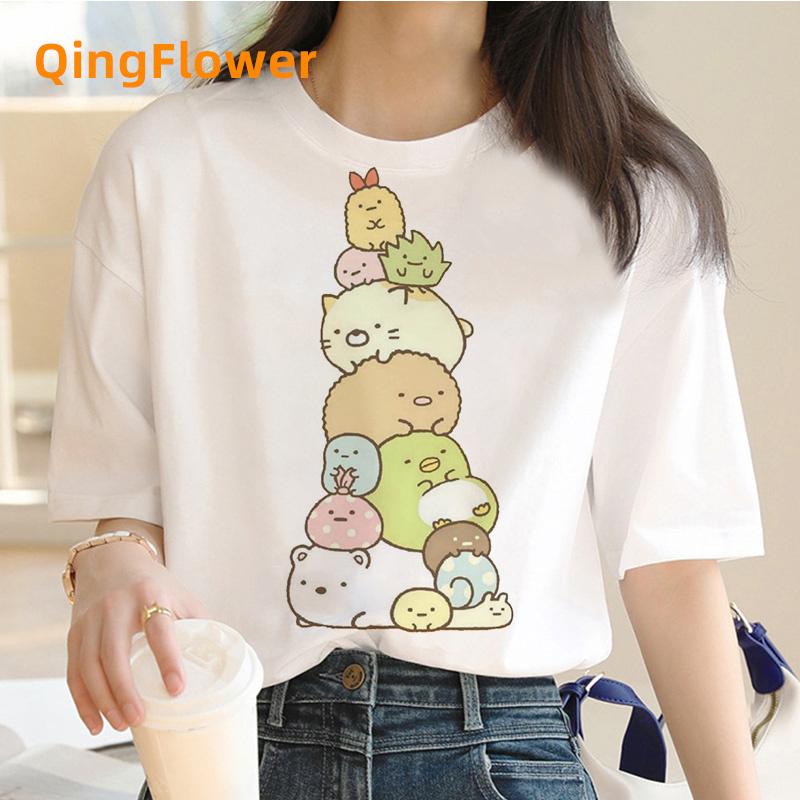Футболка Sumikko Gurashi Унисекс дизайнерская уличная одежда для мальчиков смешная одежда