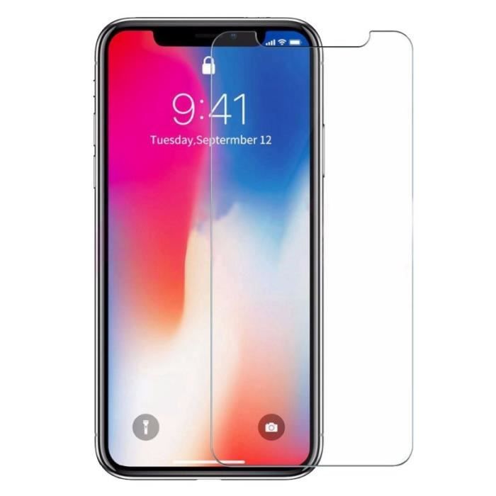 [Compatible Apple iPhone X] Coque Magnetique Noir + Verre Trempé Film Protection Ecran [Phonillico®]