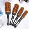 Golden Cylinder Curly Hair Rolling Comb Professional Styling Mane Comb Heat Conduction Air Aluminum Tube Comb Special Comb