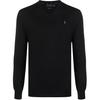 Polo Solid Color Logo Embroidered Sweater Men Sweater Black 710670789-003