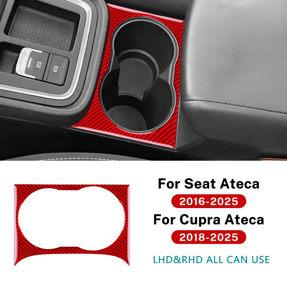 Carbon Fiber Style Interior Sticker for SEAT Ateca 5F 2016-2025 Interior Panel