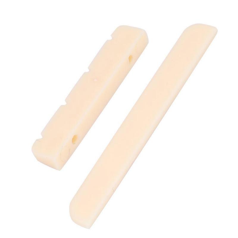Rosewood Bridge Plastic Nut and Saddle for Ukulele Parts Replaceable Musical Instrument Repair Tool