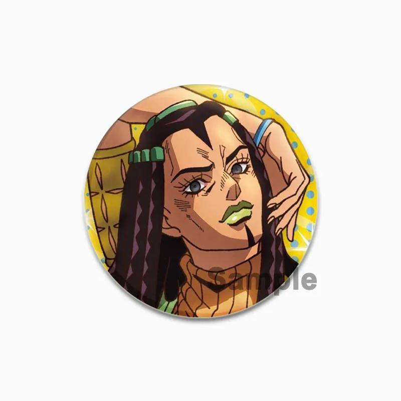 32/44/58 мм JoJo's Bizarre Adventure Значок для рюкзаков Круглые пластиковые эмалированные значки и броши Креативный значок в виде мультяшной фигурки Подарки