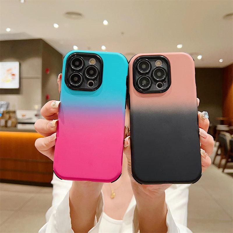 Роскошный чехол Gradient Skin Touch для iPhone 14, 13, 12, 11 Pro Max, чехлы «все включено» для защиты от падения