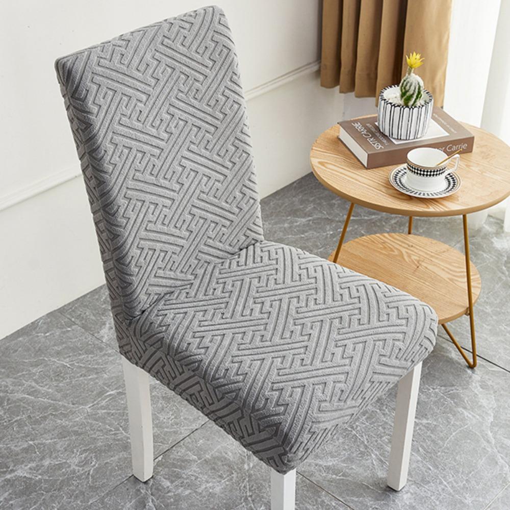 Elastic Chair Covers Set with Backrest Universal Stretch Dining Chair Slipcovers for Home Simple All Season Use