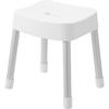 Magnetic Bath Chair SH35, White, W33.5 X D28 X H35cm, MIST, Floating Storage, Wall-Mounted Storage, Breathable and Quick-Drying, Product Code